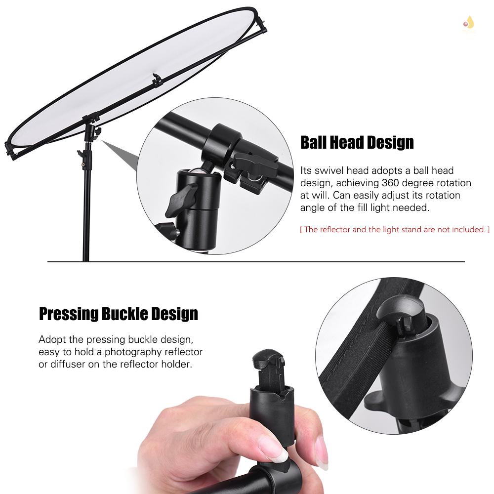 Giá Đỡ Phản Quang Đầu Xoay 360 Độ Hỗ Trợ Chụp Ảnh Đường Kính 66cm - 123cm