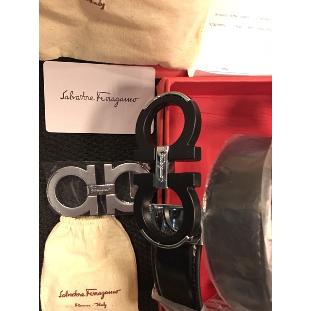 Thắt Lưng 3.4Cm Hai Khóa Cài Kèm Hộp Đựng Thẻ + Nhận Diện