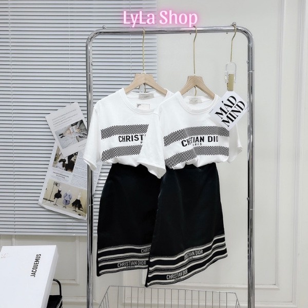 Chân váy nữ chất umi dày viền gấu thương hiệu sang chảnh siêu hot hè 2023