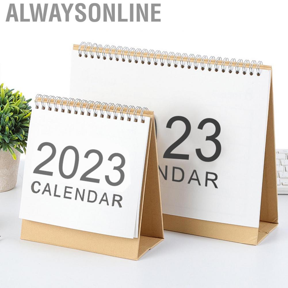 Alwaysonline [Ande Online][Small]2023 Simple Muyin Style International Edition Desk Calendar