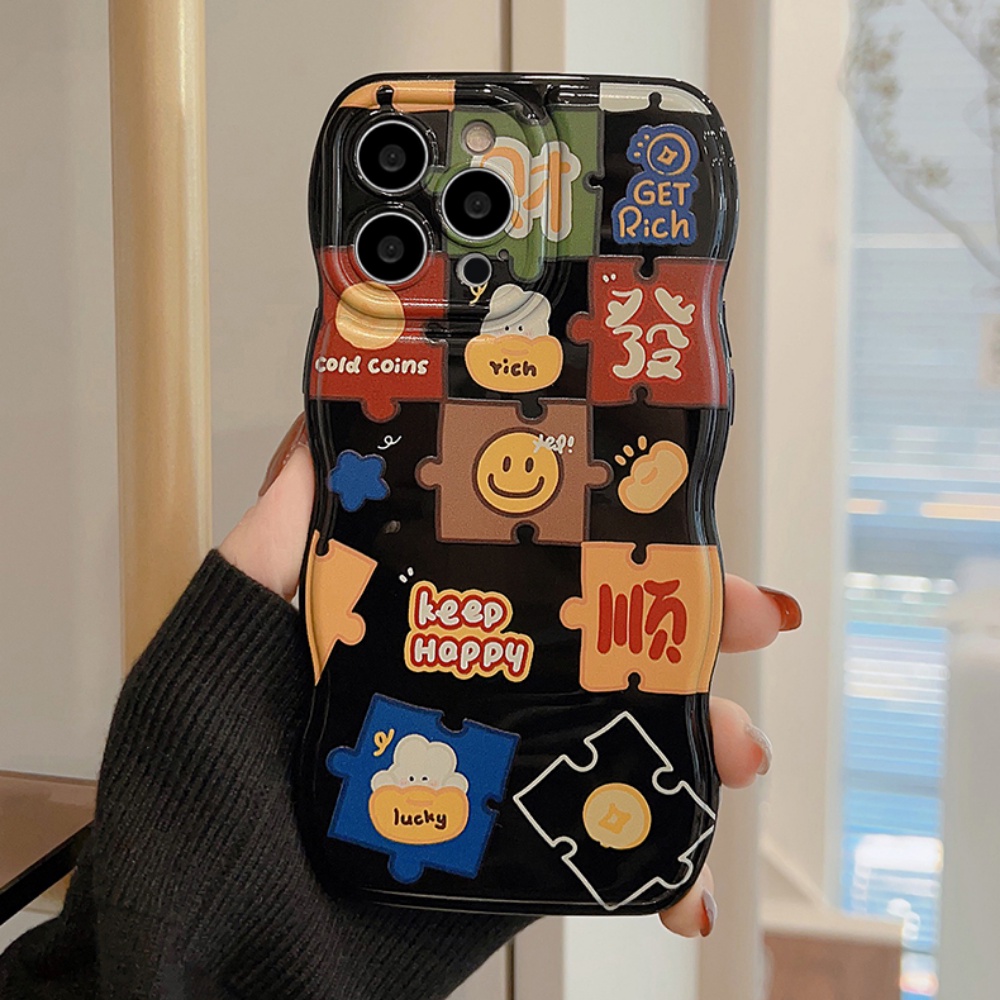 Ốp Điện Thoại TPU Mềm Chống Sốc Họa Tiết Mặt Cười Cho IPhone 11 12 13 14 Pro Max