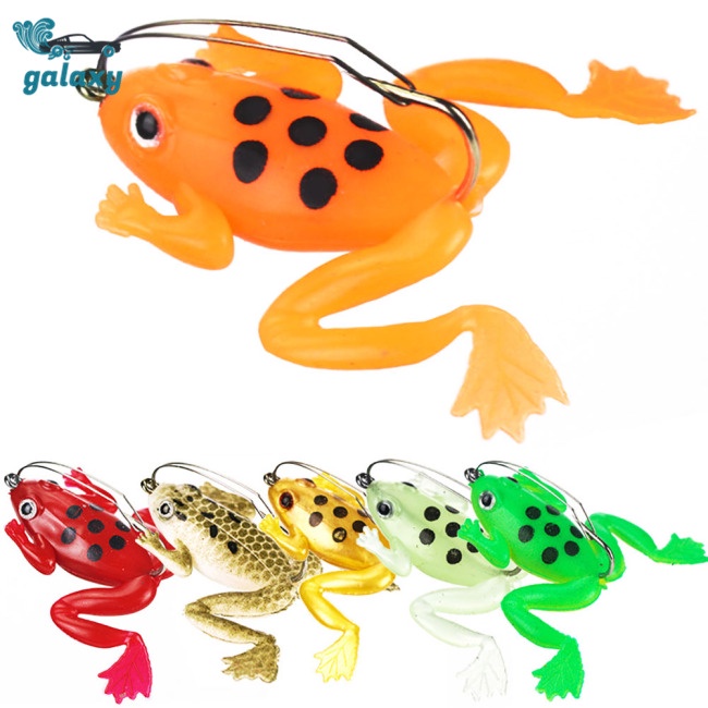 Galaxy Set 5 Mồi Giả Ếch 3d 4.5cm Câu Cá Hiệu Quả