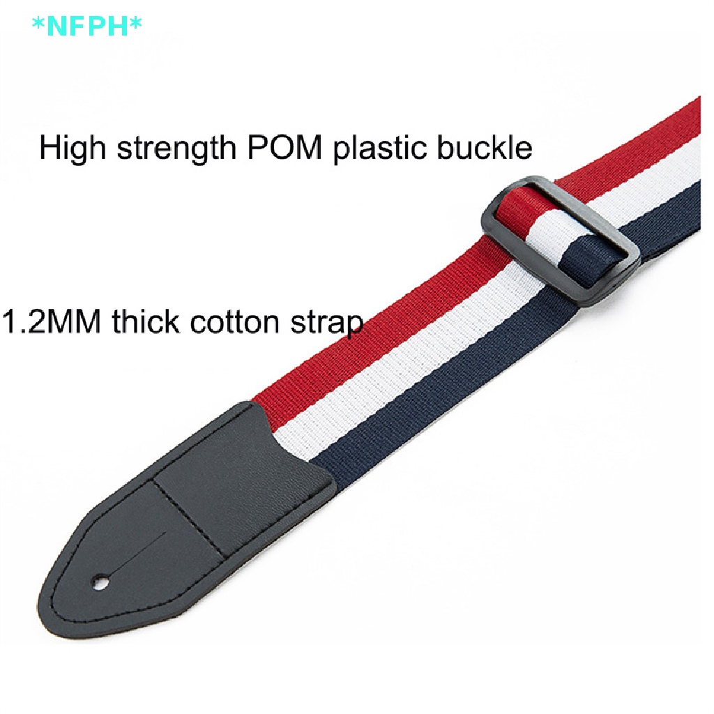 Dây Đeo Đàn Guitar Ukulele Họa Tiết Caro Trắng Đen Có Thể Điều Chỉnh Mới