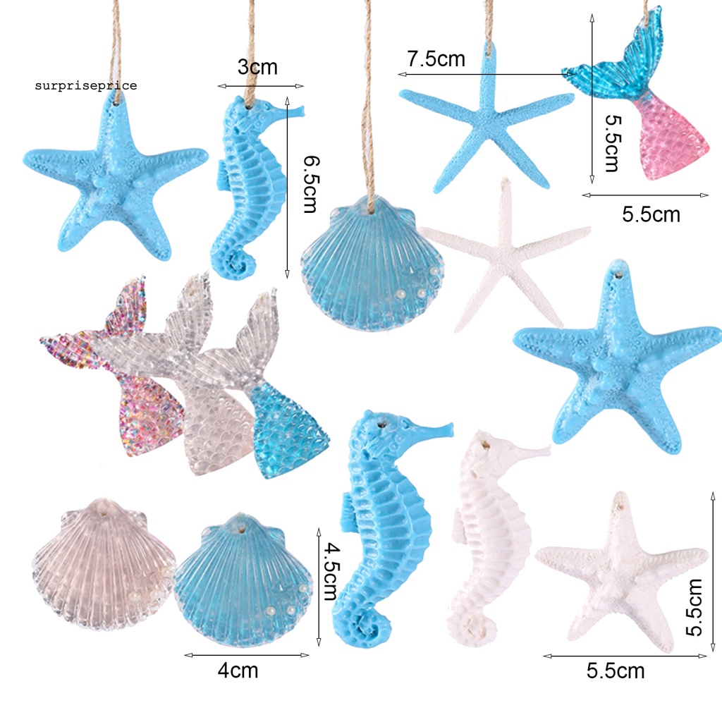 Set 20 Phụ Kiện Treo Trang Trí Cây Thông Giáng Sinh Bằng Nhựa Resin Dễ Thương Chống Mòn