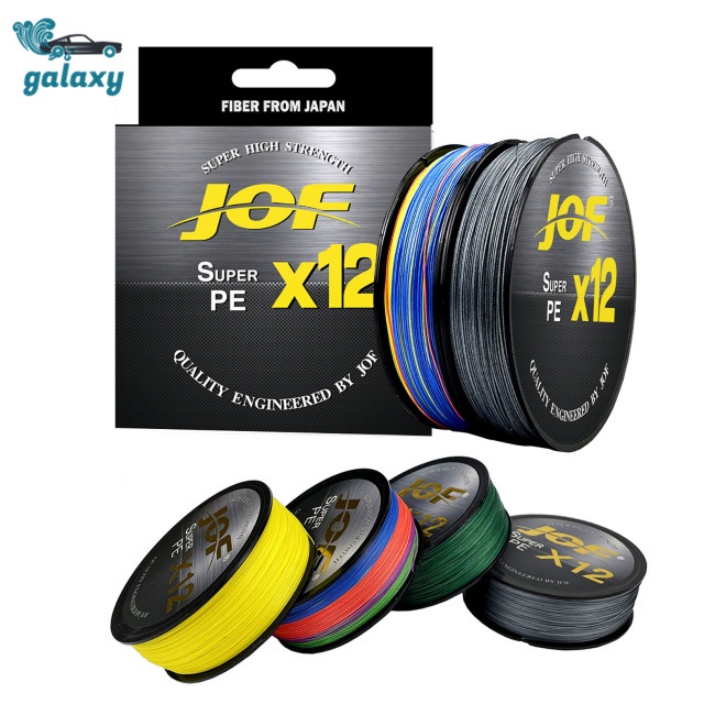 Galaxy Cuộn Dây Câu Cá Bện 12 Sợi Pe 300m Bền Chắc Chất Lượng Cao Cho Nước Mặn