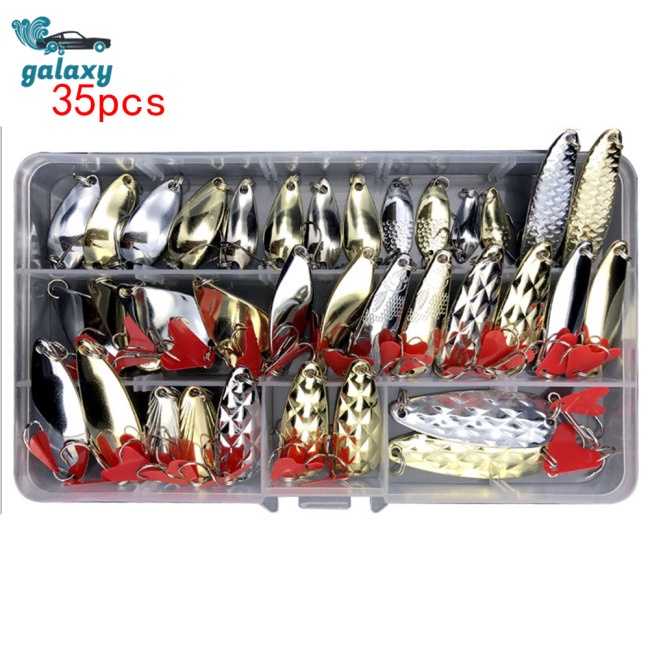 Galaxy Set 10 / 25 / 35 Mồi Giả Nhử Cá Bằng Kim Loại Chất Lượng Cao