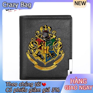 Ví da ngắn in họa tiết harry potter cho nam
