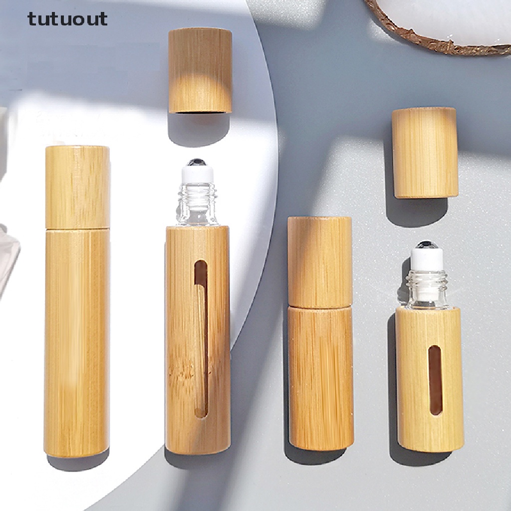 Chai Đựng Dầu Bằng Gỗ Tre 1 / 3 / 5 / 10ml Tiện Dụng