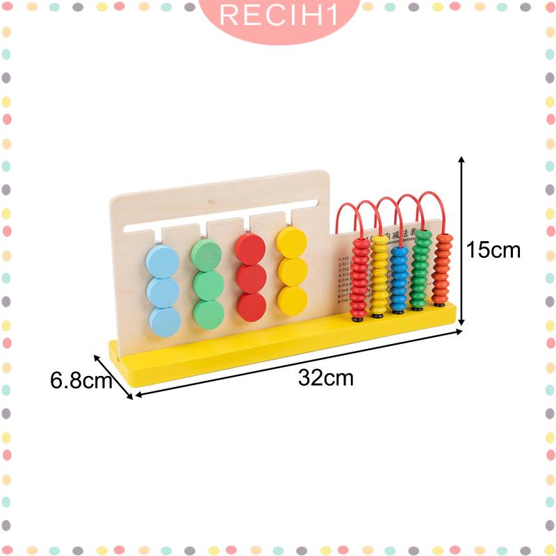 Bàn Tính Hạt Xếp Hình Dạng Trượt Độc Đáo Cho Trẻ Mẫu Giáo