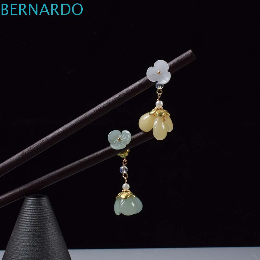 Trâm Cài Tóc BERNARDO Hình Hoa Phối Tua Rua Phong Cách Cổ Điển Thời Trang Cho Nữ