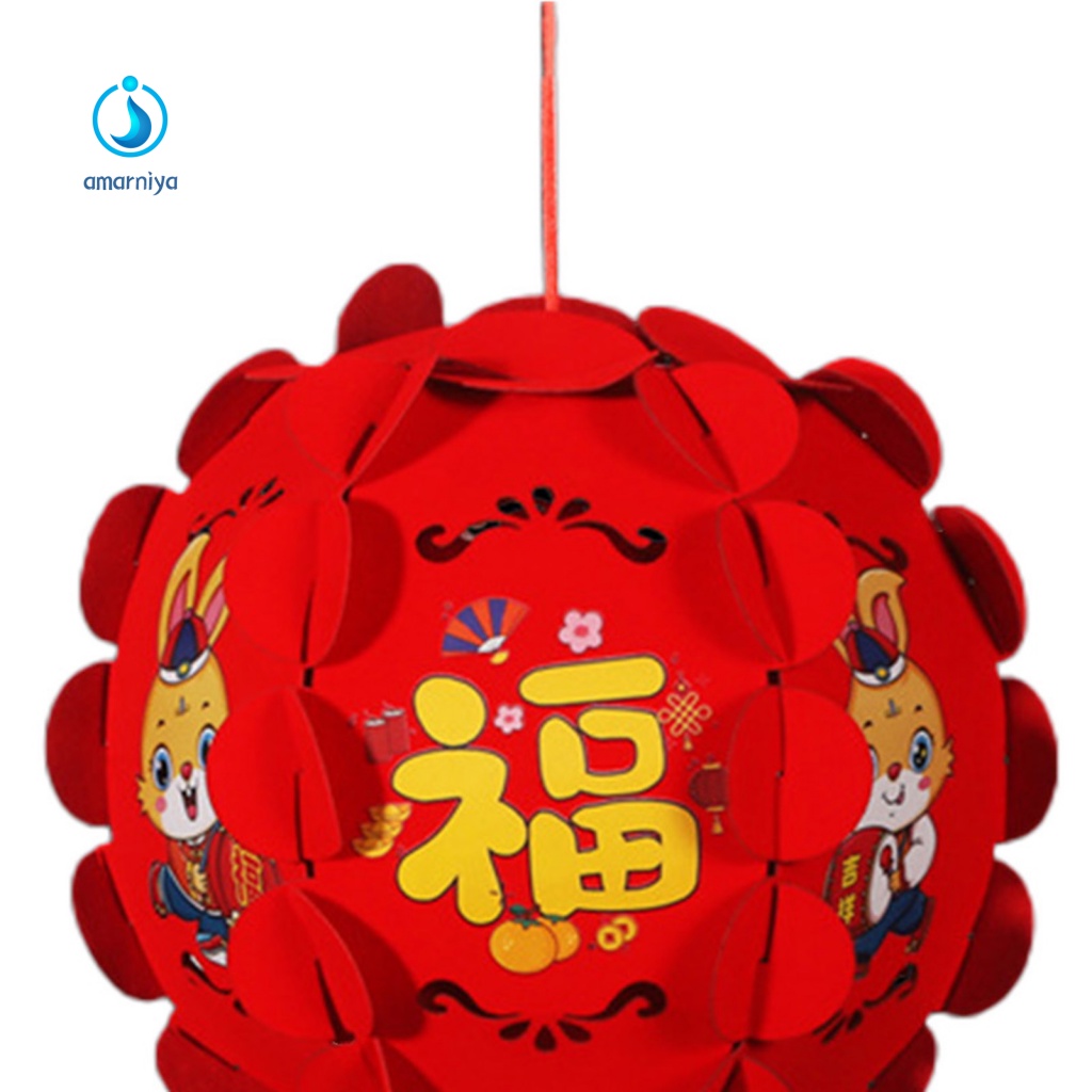 Lồng Đèn Bằng Vải Không Dệt Dùng Trang Trí Lễ Hội Năm Mới