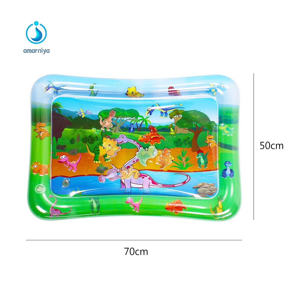 Thảm Chơi Bơm Hơi Họa Tiết Khủng Long Hoạt Hình Cho Bé