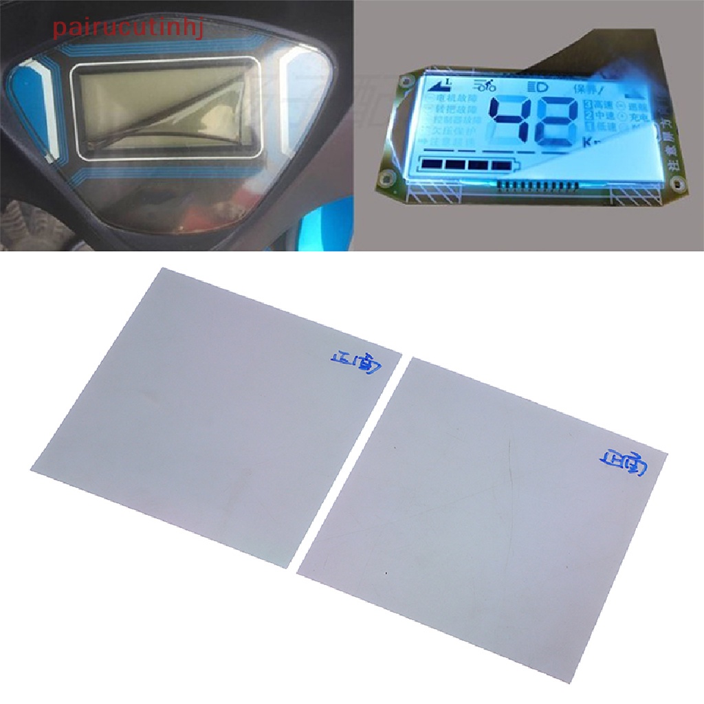 Set 2 Miếng Dán Màn Hình LCD 9 * 9CM Phân Cực Kích Thước Lớn Chuyên Dụng Cho Xe Hơi
