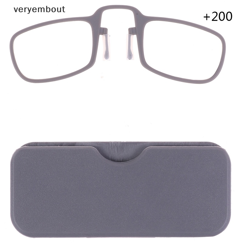 1 Bộ Kính Đọc Sách Có Kẹp Mũi + 1.5 / 2.0 / 2.5 n