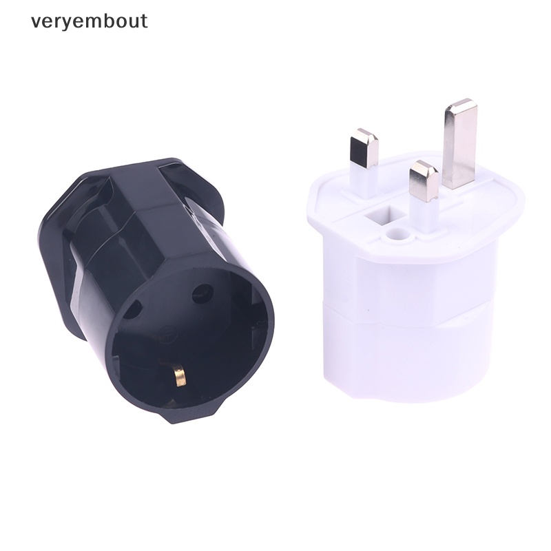 Ổ Cắm Điện Chuyển Đổi 2 Chấu EU Sang UK Chuyên Dụng