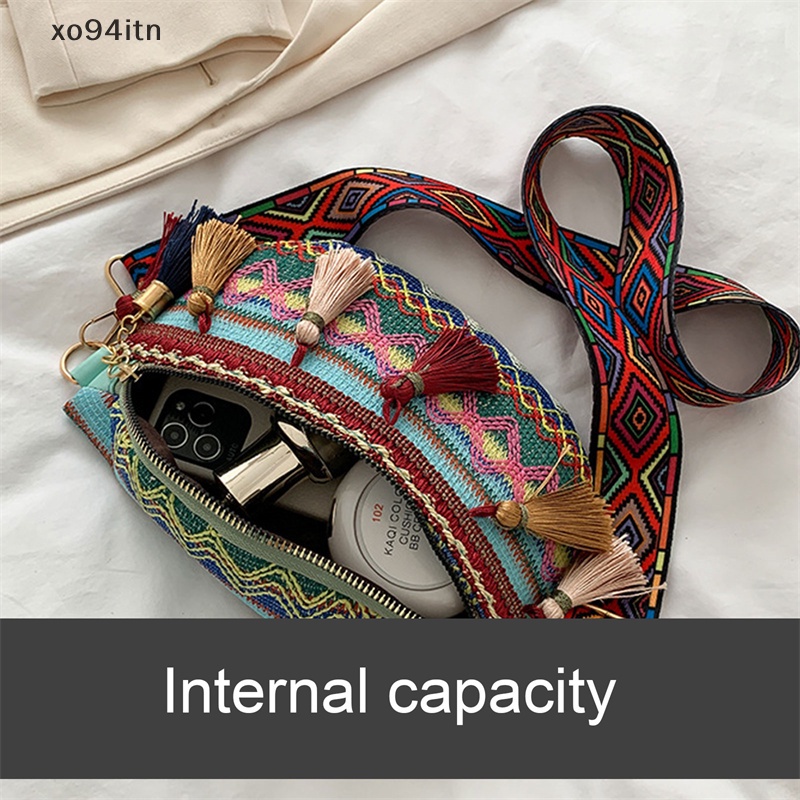 Túi Đeo Chéo Bằng Da Phối Tua Rua Thời Trang Cho Nữ