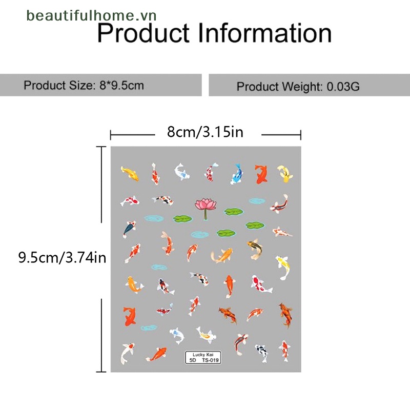 1 Tờ Sticker Dán Móng Tay Hình Bướm Màu Gradient 5D