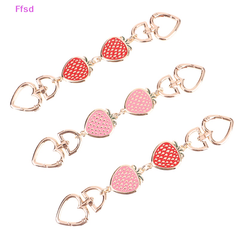 {Ffsd} Dây Xích Mở Rộng Thay Thế Hình Quả Dâu Dễ Thương Trang Trí Túi Xách