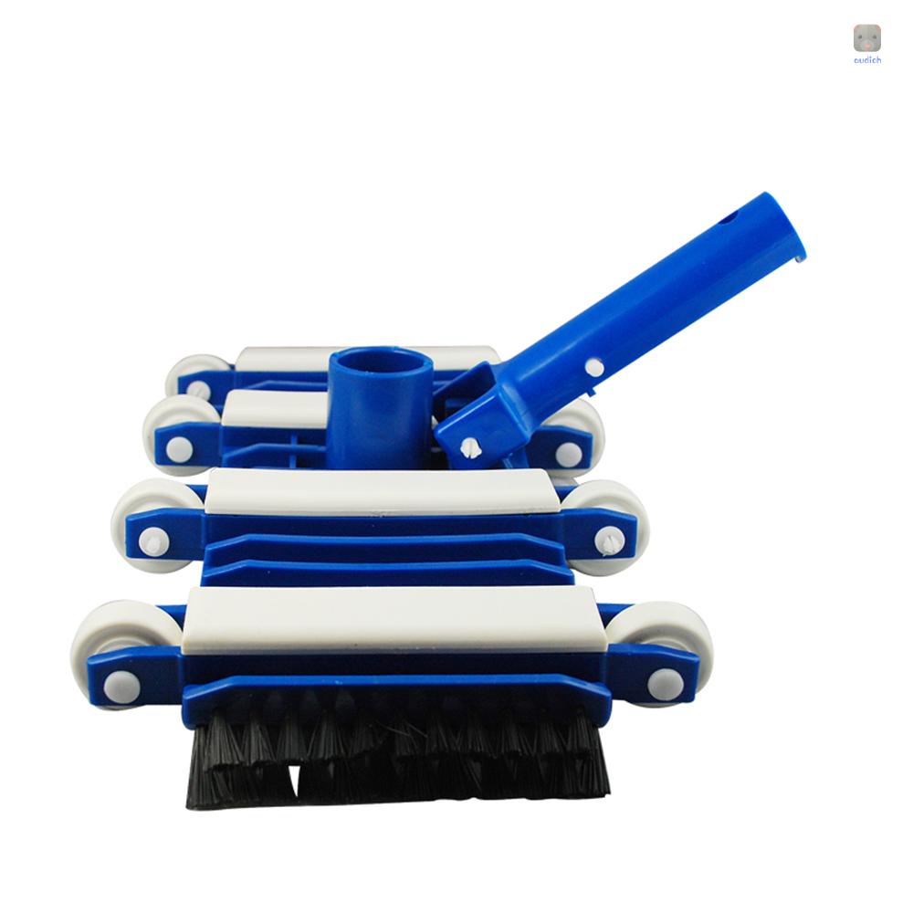 Đầu Hút Chân Không 14-Inch Kèm Bàn Chải Linh Hoạt Với Đế Hút Chân Không Và Bánh Xe Làm Sạch Bể bơi