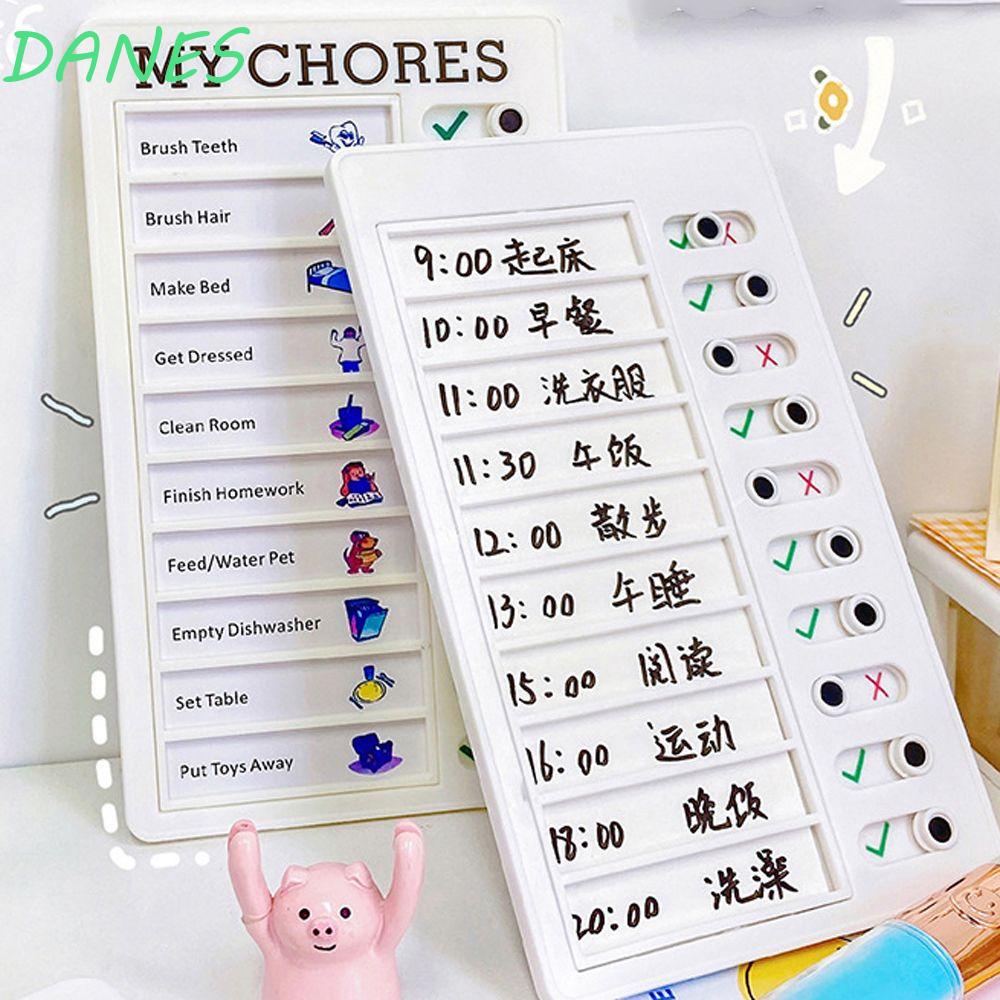 Daanes Bảng Ghi Chú Nhắc Nhở Lập Kế Hoạch Hàng Ngày Dạng Dính Tốt Có Thể Tái Sử Dụng Cho Học Sinh / Người Lớn|Bảng Ghi Chú Bằng Nhựa DIY Cho Bé