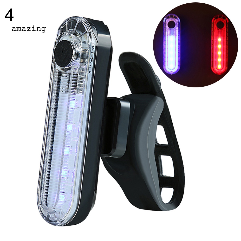 Đèn LED Cảnh Báo An Toàn 4 Chế Độ Kèm Sạc USB Chuyên Dụng Cho Xe Đạp