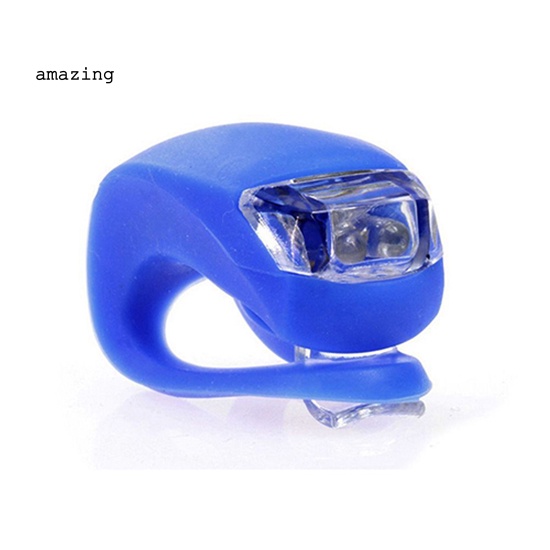 1 Bộ Đèn LED Silicone 3 Chế Độ Sáng Cho Xe Đạp Leo Núi / Phía Trước / Sau