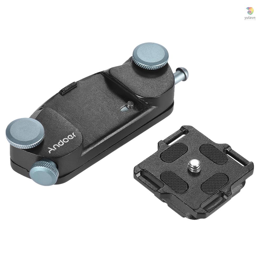 ANDOER Kẹp Gắn Máy Ảnh yula Tháo Lắp Nhanh Bằng Kim Loại Cho Dslrs Max. yula) Và Dây Đeo Thắt Lưng Tải Trọng Lớn 20kg 20kg Chất Lượng Cao
