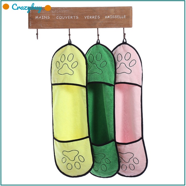 Khăn Tắm Cho Thú Cưng Chất Liệu Microfiber Kích Thước 23 * 65cm