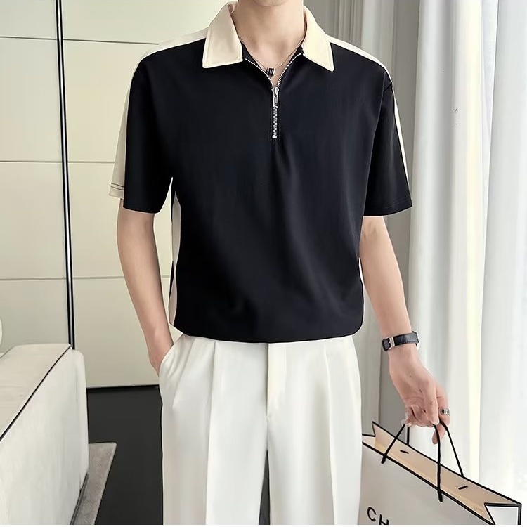 Áo Thun Polo Ngắn Tay Dáng Rộng Thời Trang Mùa Hè Giản Dị Dành Cho Nam