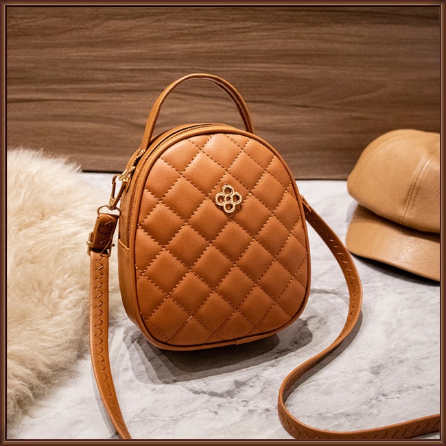 Túi Đeo Chéo Mini Bằng Da Pu Kèm Dây Đeo Sợi Xích Thời Trang Cho Nữ