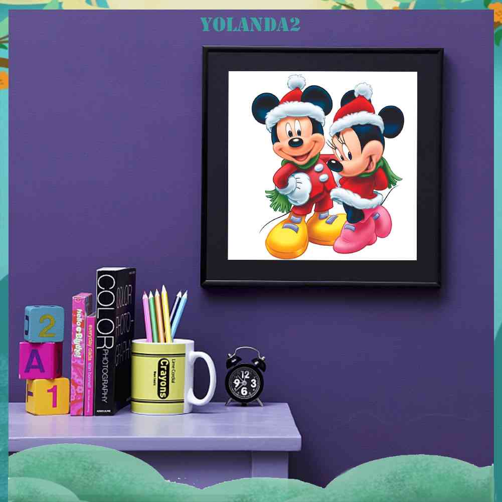 Bộ Tranh Đính Đá 5D Họa Tiết Hoạt Hình Độc Đáo DIY Dùng Trang Trí Nhà Cửa