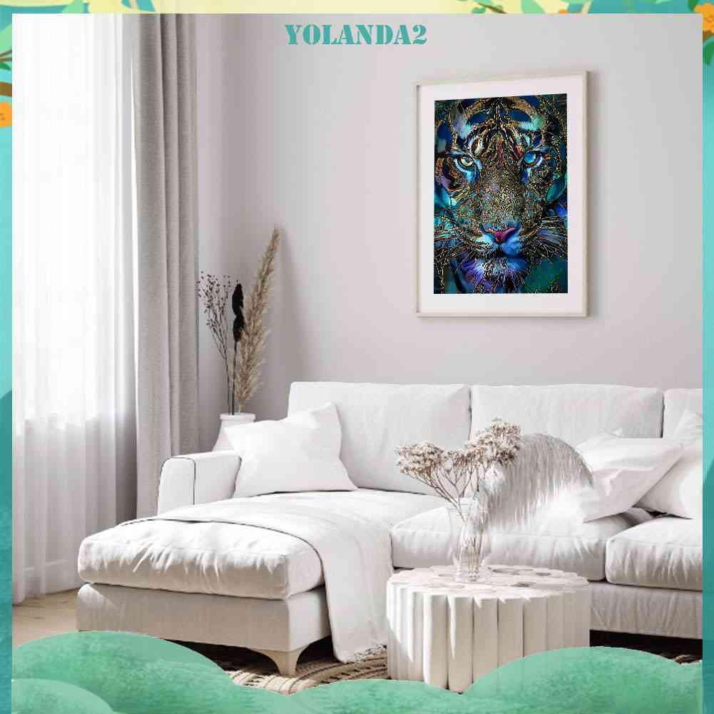 Tranh Đính Đá Kim Cương Toàn Bộ 5D DIY Hình Vẽ Hổ