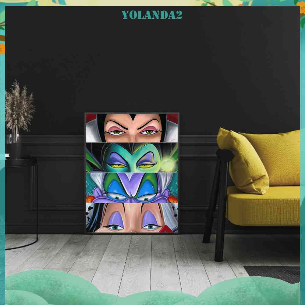 Bộ Tranh Đính Đá Tự Làm 30x40cm 24 Màu Hình Biệt Thự Disney