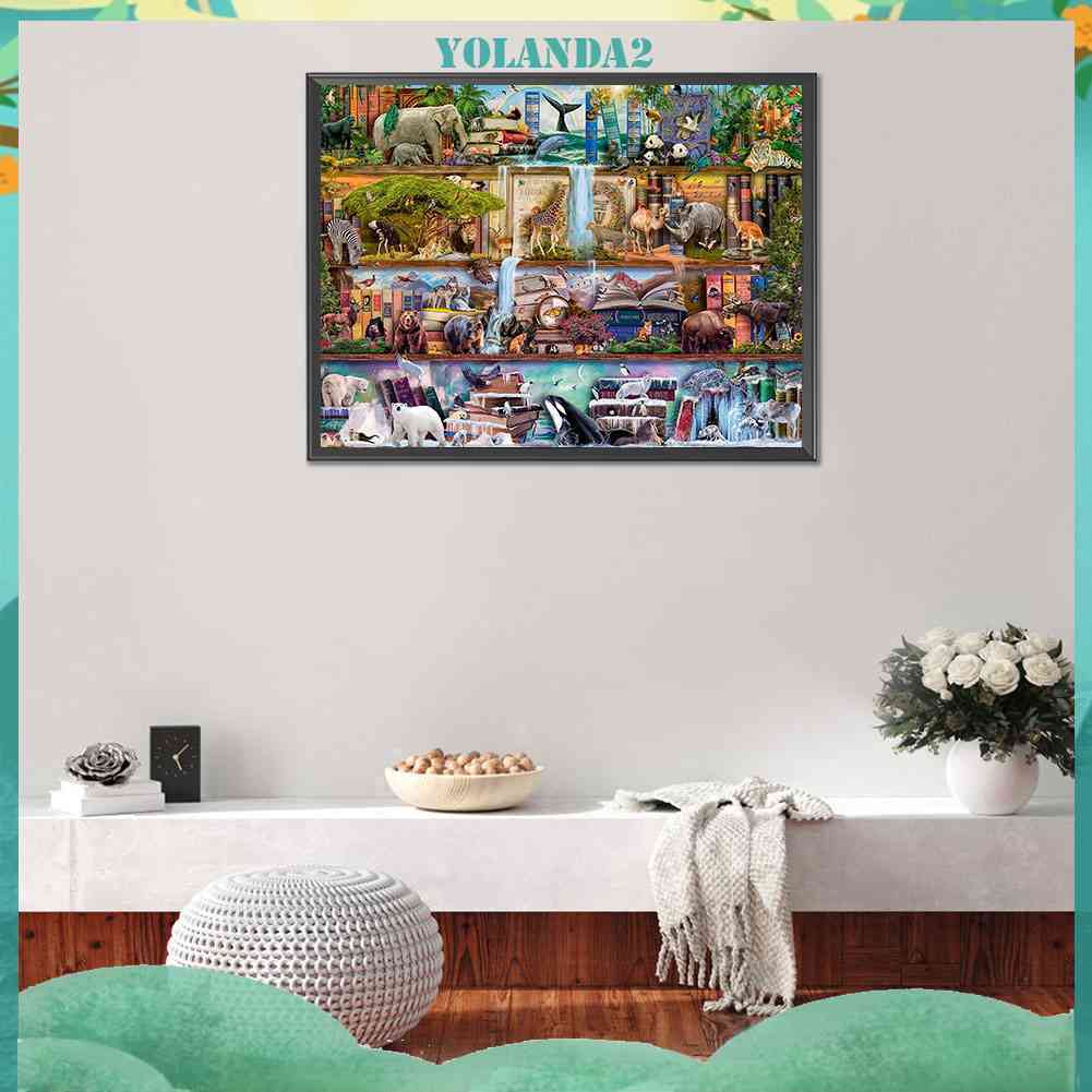 Bộ Tranh Đính Đá 5D Họa Tiết Động Vật Độc Đáo Diy Dùng Trang Trí Nhà Cửa