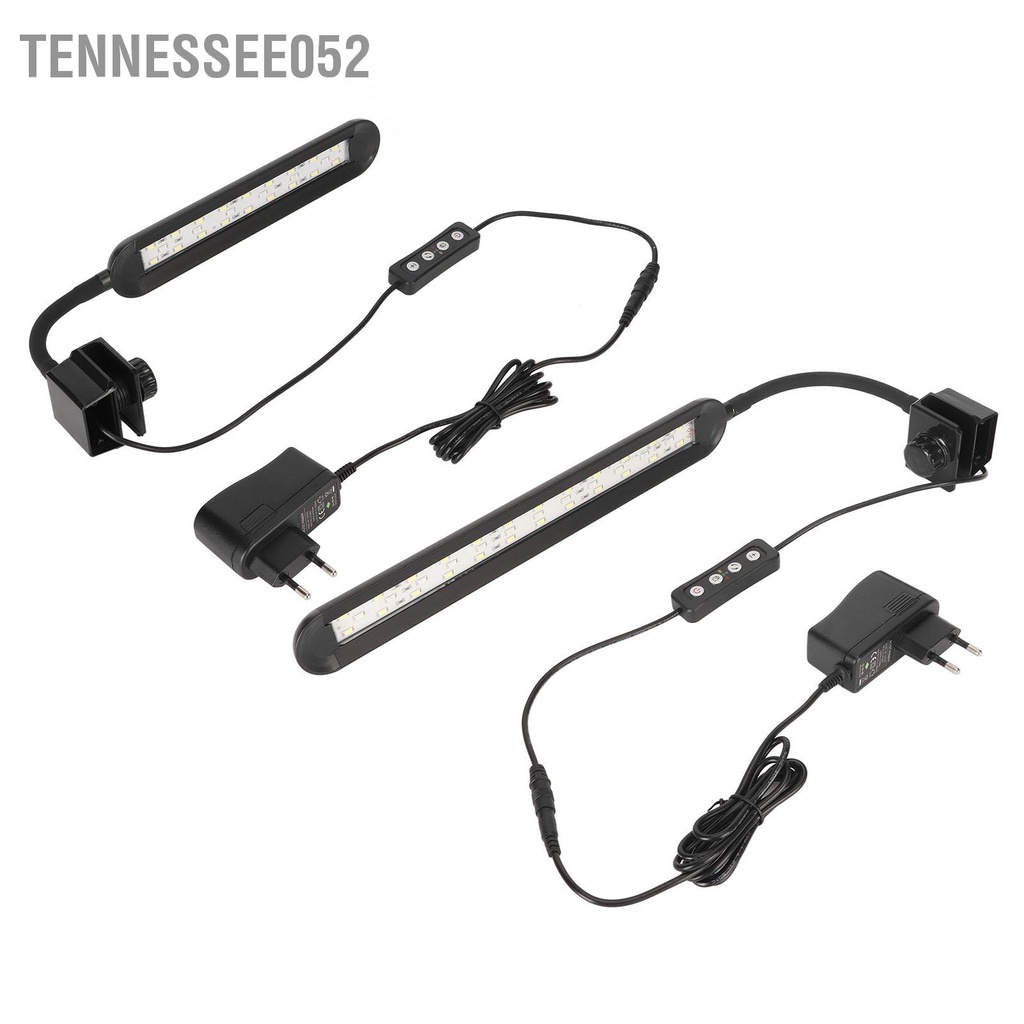 Tennessee052 Kẹp Trên Bể Cá Đa Năng Có Thể Điều Chỉnh Độ Sáng Màu Ánh Thời Gian Đèn LED Phích Cắm Châu Âu 100‑240V
