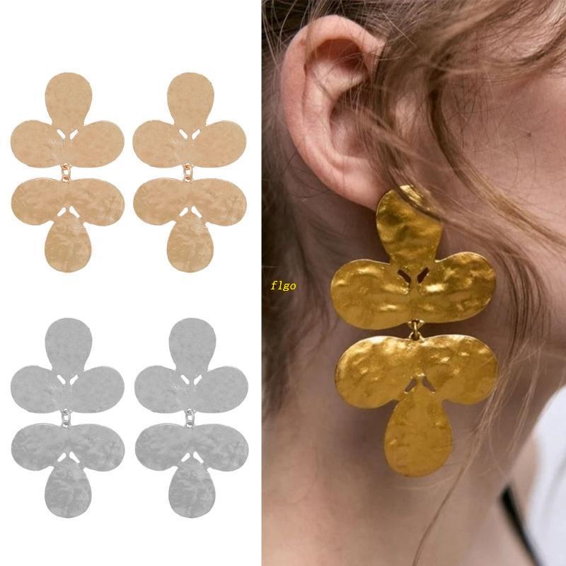 1 Cặp Khuyên Tai Tua Rua Dài Hình Hoa Bằng Hợp Kim Thời Trang Năm Mới Phong Cách Hàn Quốc Dành Cho Bạn Nữ