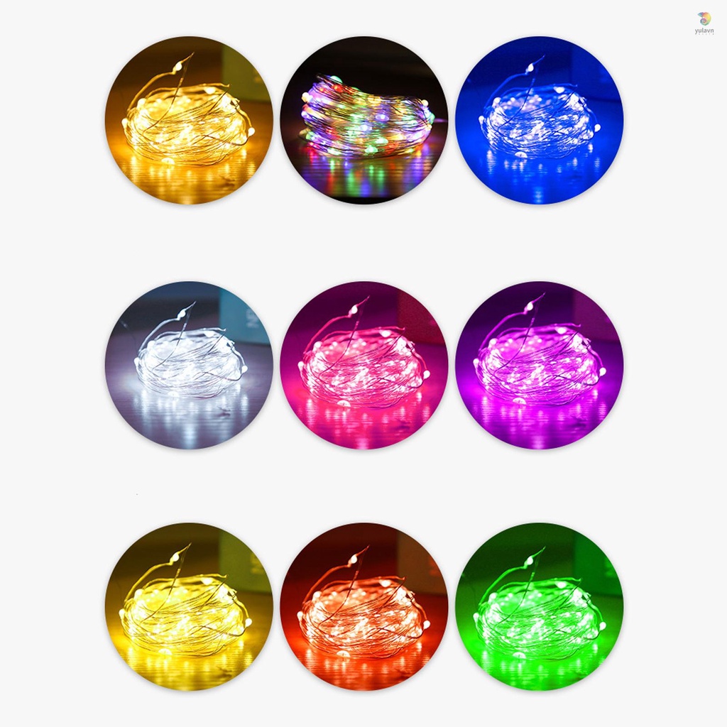 Dây Đèn Led Sử Dụng Năng Lượng Mặt Trời Chống Thấm Nước Trang Trí Sân Vườn / Tiệc Cưới / Giáng Sinh