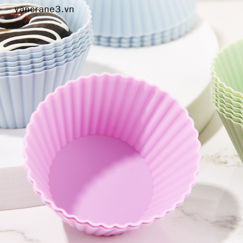 Set 5 Khuôn Làm Bánh Muffin Chịu Nhiệt Tái Sử Dụng Linh Hoạt 3.vn