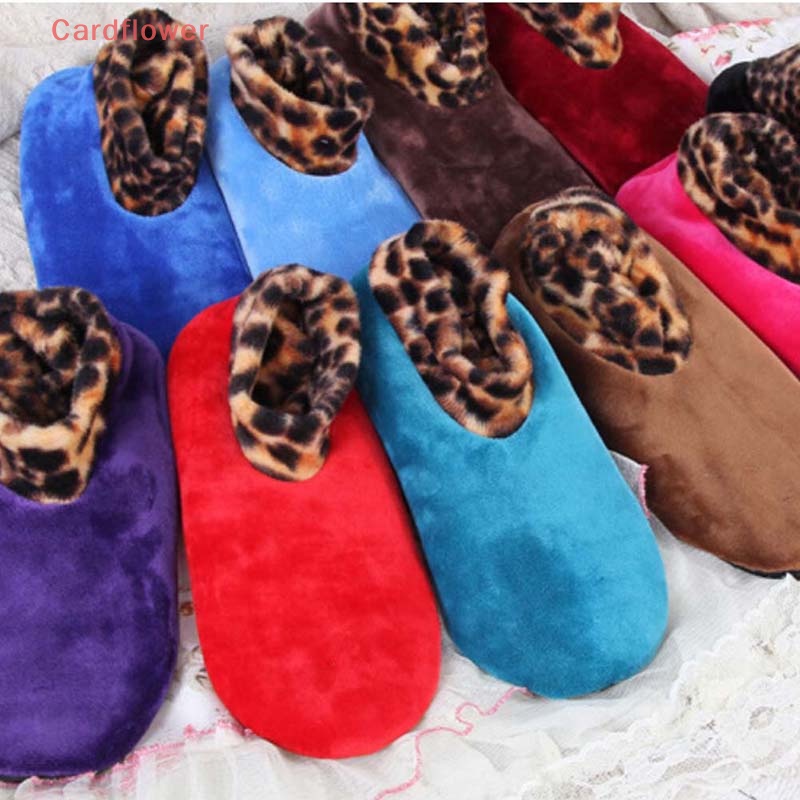 < Cardflower > Vớ Dày Ấm Áp Mùa Đông Chống Trượt Co Giãn Cho Nữ Mới