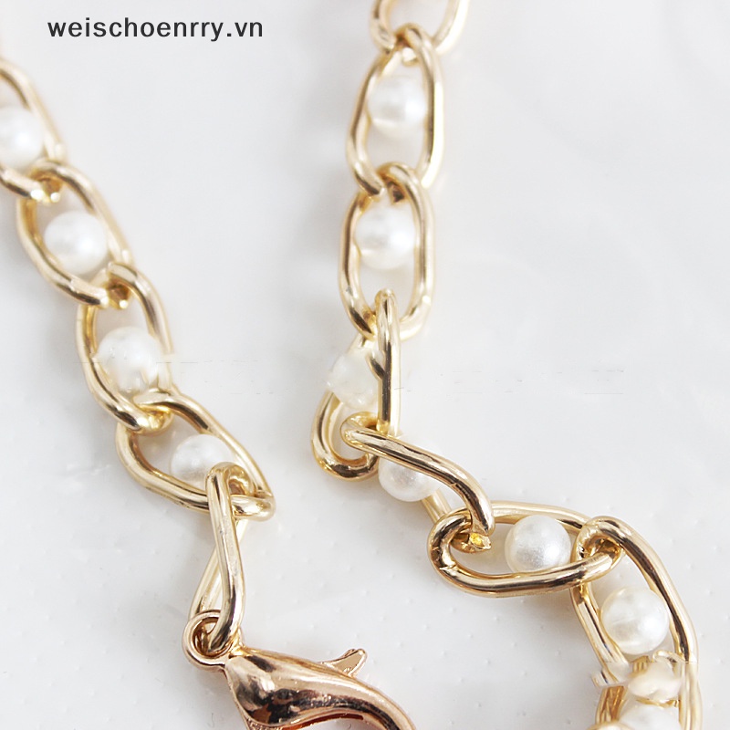 Dây Đeo Túi Xách Dạng Chuỗi Hạt Ngọc Trai Kích Thước 40-120cm Thay Thế Tiện Dụng