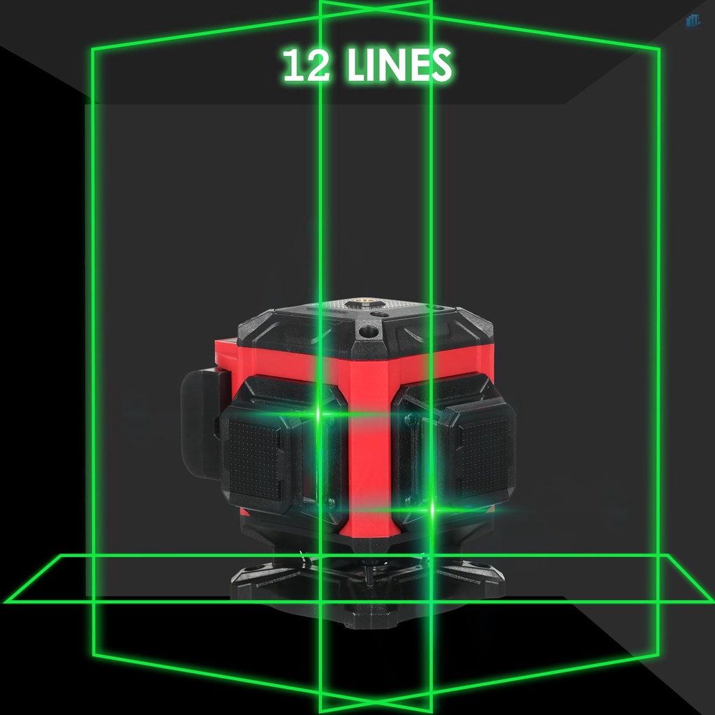 Thước Đo Bằng Laser 3X3600 (s2mwvn) 12 Cấp Độ Tự Điều Chỉnh 3x360° Mức Laser Xanh Lá Cây Với 2 Pin Sạc Lithium / Gắn Tường / Gắn / Điều Khiển Từ Xa Trong Nhà / Ngoài Trời