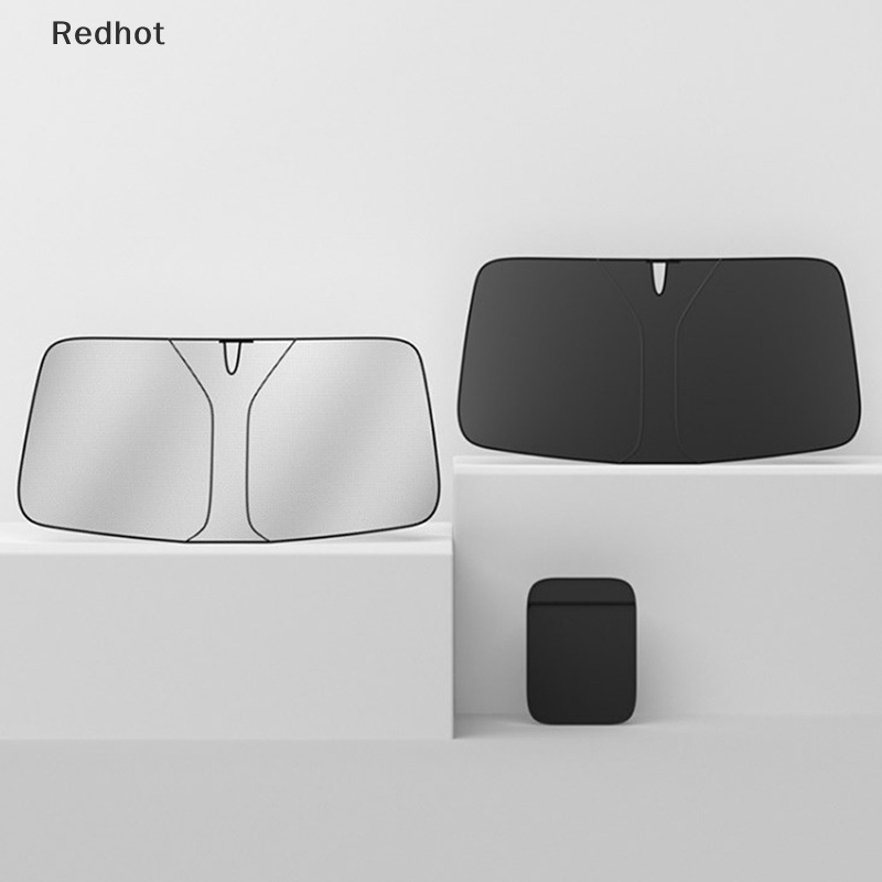 &lt; Redhot &gt; Rèm Che Nắng Hai Lớp Cách Nhiệt Chống Tia Uv Bảo Vệ Kính Chắn Gió Xe Hơi