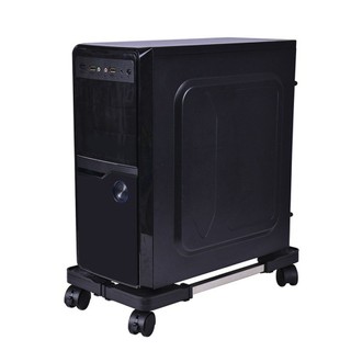 Mobile CPU Stand Computer Tower Rolling Holder Locking Caster Wheel & Adjustable Width Fits Most Gaming Desktop Computer