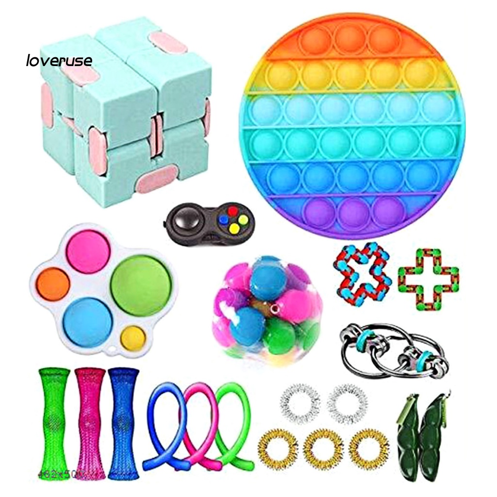 Set 5 / 20 / 21 / 22 Đồ Chơi Bóp Tay Hình Khối Lập Phương Cho Bé