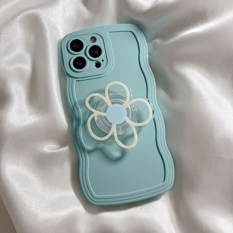 Ốp Điện Thoại Mềm Có Giá Đỡ Hình Hoa Cho iphone 15 promax 14 pro max 13 12 11 / x / xr / xsmax 8plus / 7