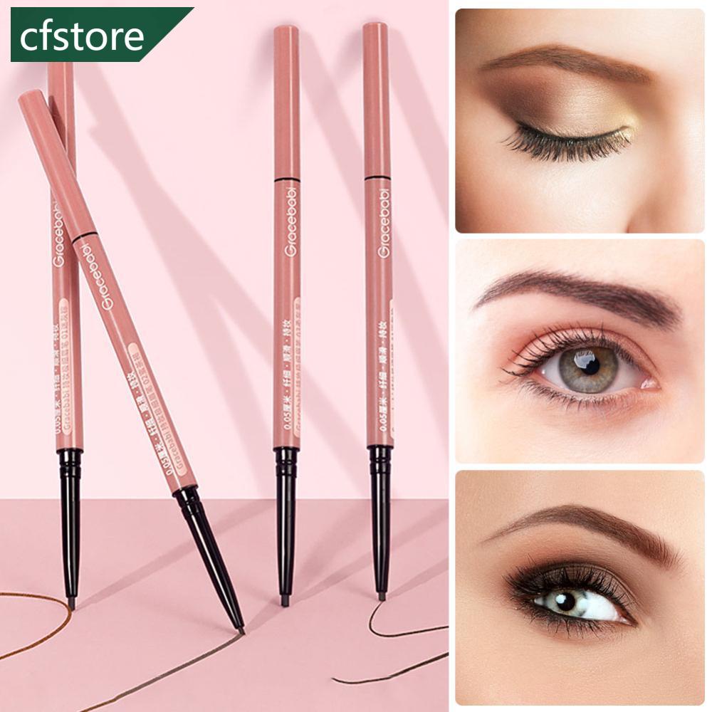 Bút Chì Kẻ Lông Mày Có Đầu Cọ Siêu Mịn Kháng Nước Chống Mồ Hôi Lâu Trôi S3V4