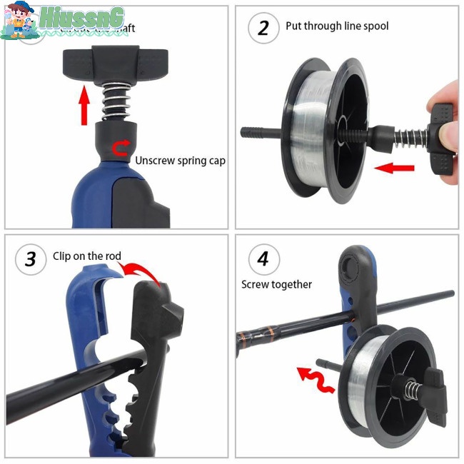 Dụng Cụ Quấn Dây Câu Cá Đa Năng Tháo Rời Được