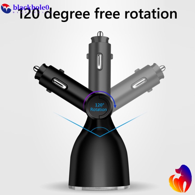 Tẩu Sạc Nhanh Qc3.0 Hai Cổng Usb Màn Hình Kỹ Thuật Số Đa Năng Cho Xe Hơi
