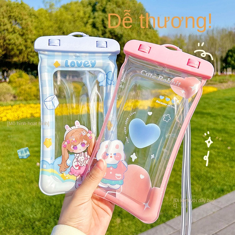 Túi pvc Trong Suốt Đựng Điện Thoại Chống Thấm Nước Có Thể Chạm Màn Hình Cảm Ứng