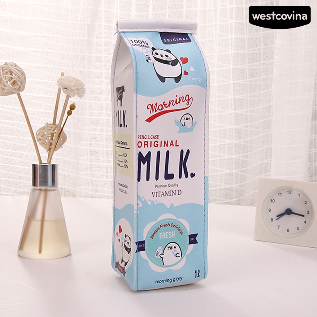 [COD]♪Túi Đựng Bút Giả Da Sức Chứa Lớn Có Khóa Kéo Tiện Dụng Cho Nam